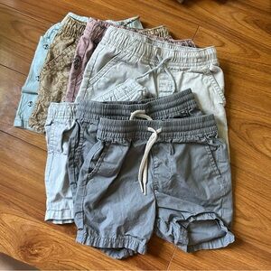 Great Condition BUNDLE of 7 Cat & Jack Casual Shorts 18-24M and 2T!